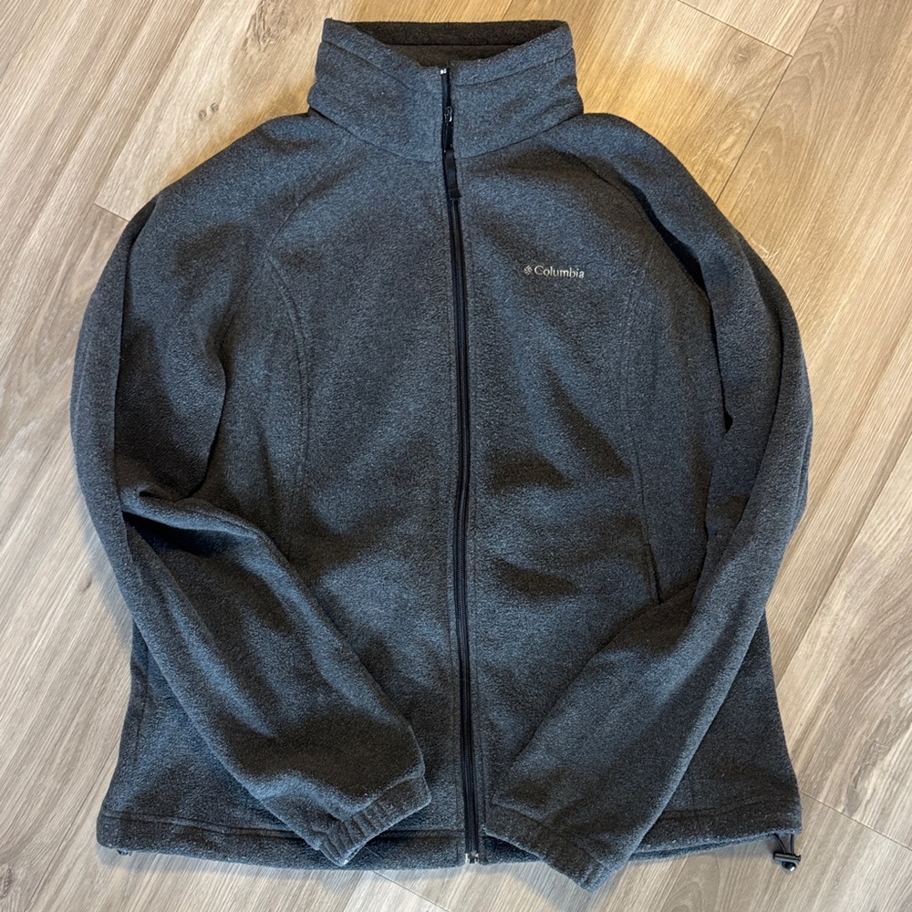 Columbia Dark Charcoal Full-Zip Fleece Jacket